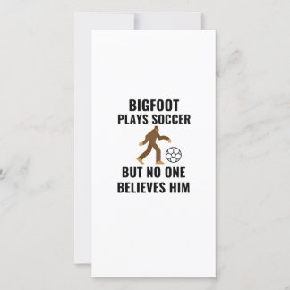 CARTE BIGFOOT JOUE DU FOOTBALL