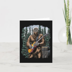Carte Bigfoot Rockin Avec Sa Guitare Sortie - Forest Ja