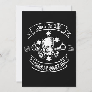 Carte Biker Ned Kelly Such Is Life Aussie Outlaw Long Sl