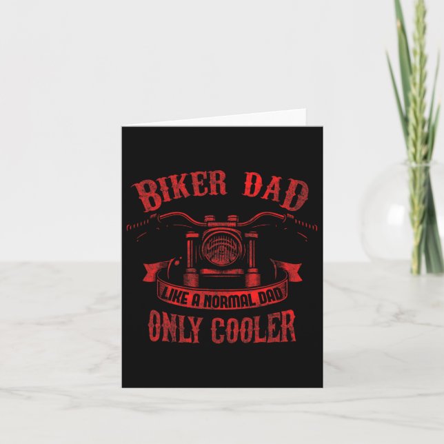 Carte Biker Papa Motorcycle père &# s Conception de jou (Devant)
