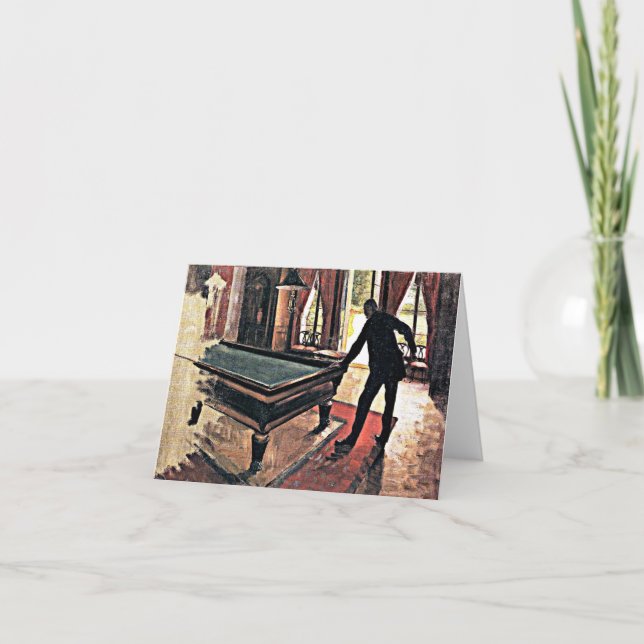 Carte Billard - Caillebotte, 1876 (Devant)