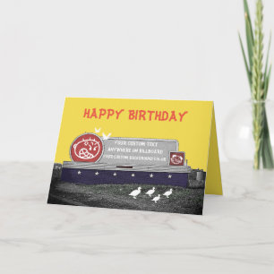 Carte BILLBOARD D'ANNIVERSAIRE PERSONNALISÉ AVEC Ducks D
