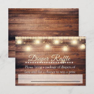 Carte Billet de Baby shower Neutre en  de couches