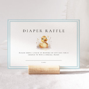 Carte Billet Petit Baby shower de canard Repas de chaudi
