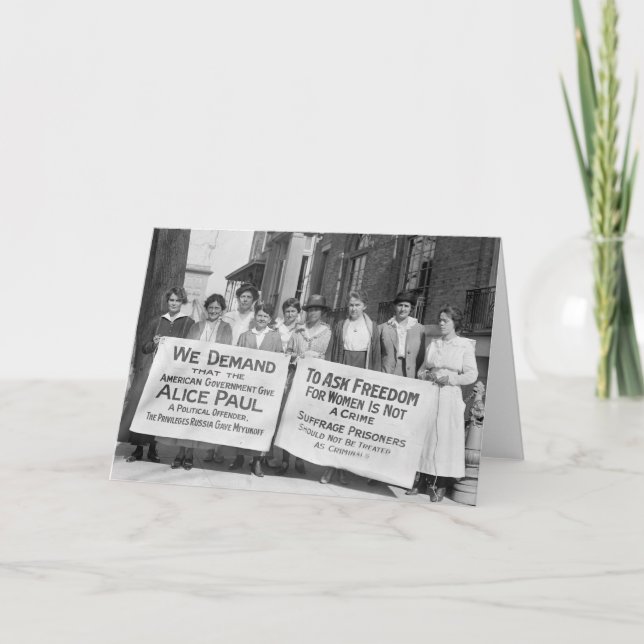 Carte Billets de suffrage pour femmes, 1917 (Devant)