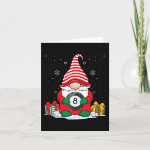 Carte Billiard Ball Gnomes de Noël mignon Billiard Ball