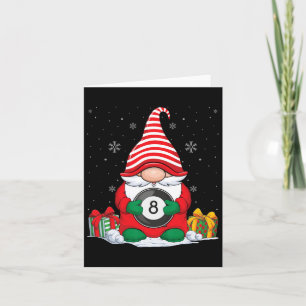 Carte Billiard Ball Gnomes de Noël mignon Billiard Ball
