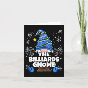 Carte Billiards Gnome Drôle juif Hanoukka Gnome Billia