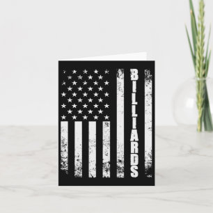 Carte Billiards Snooker American Flag Jeux américains Sp