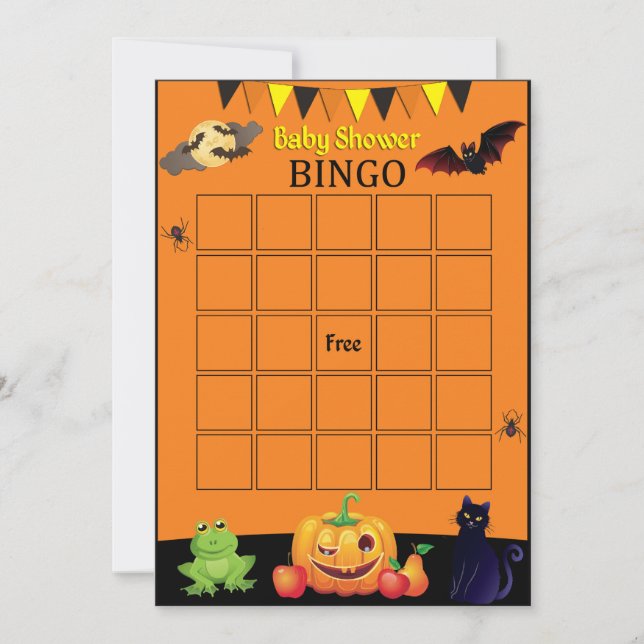 Carte Bingo Halloween (Devant)