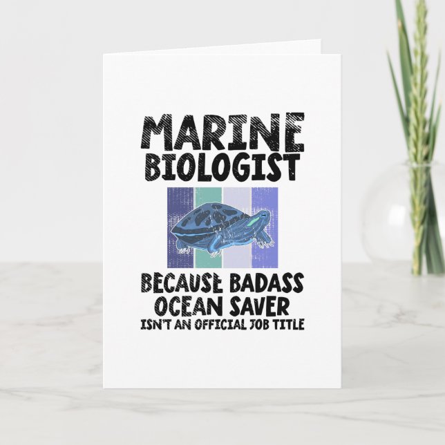 Carte Biologiste marin Biologie marine (Devant)