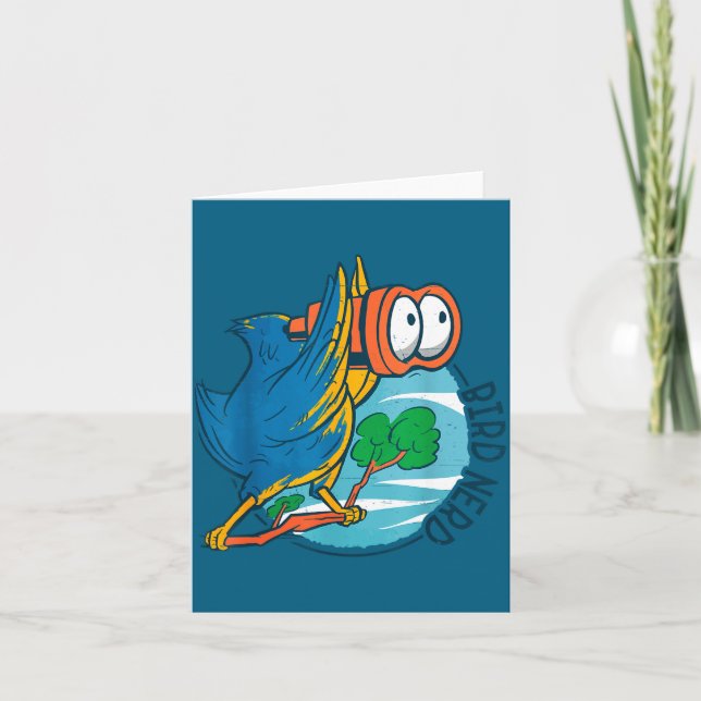 Carte Bird Nerd Funny Bird Watching Birds Lover Ornithol (Devant)