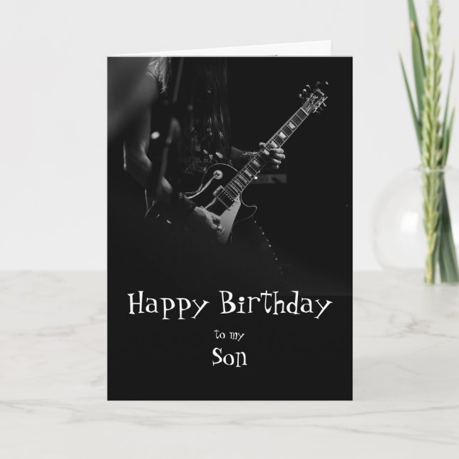 Carte Birday Son Fun You Rock Music Card (Devant)