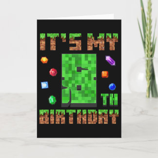 Carte Birthday Boy Kids C'est mon 8ème anniversaire Game