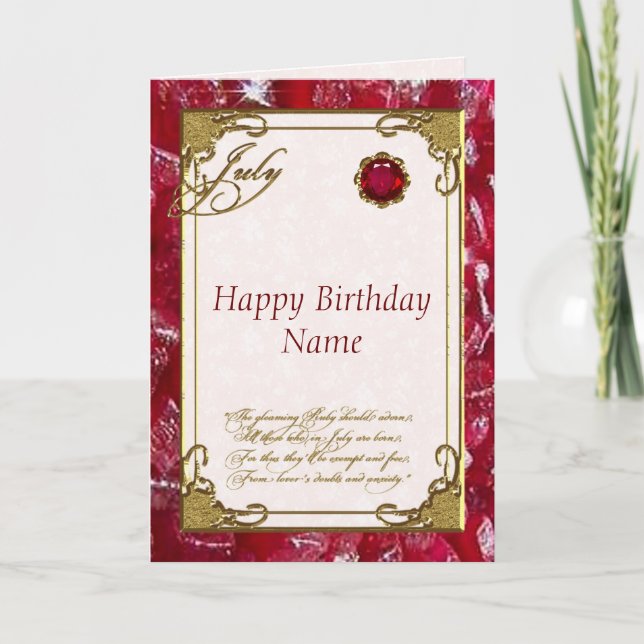 Carte Birthday card de July (Devant)