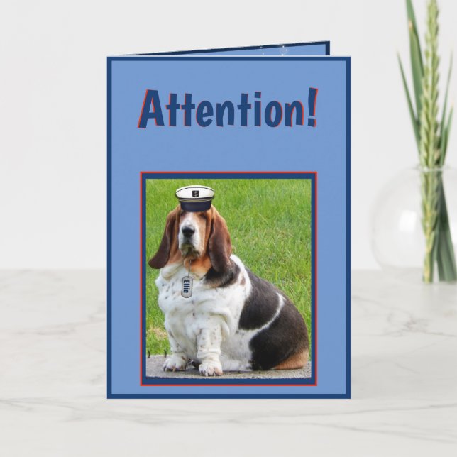 Carte Birthday Card W/Basset (Devant)