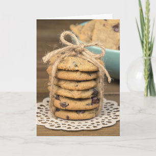 Carte birthday chocolate chip cookies