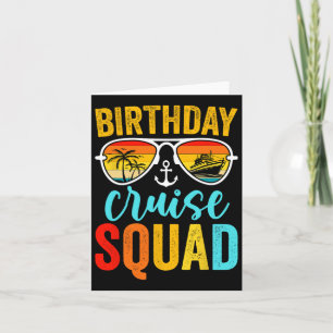 Carte Birthday Cruise Squad 2025 Cruise Birthday Party V