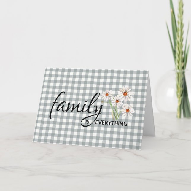 Carte Birthday For Cousin On Gingham (Devant)