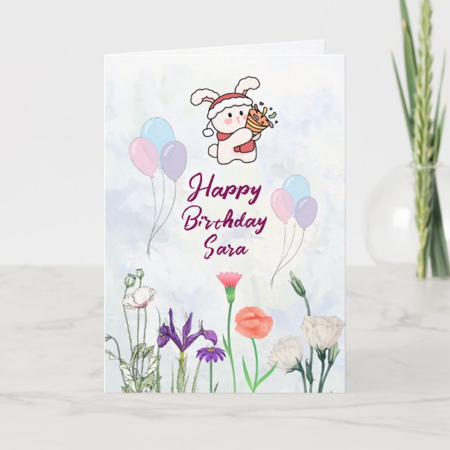 Carte Birthday Greetings Card  (Devant)