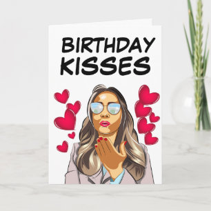 CARTE BIRTHDAY KISSES AMI GREETING CARD