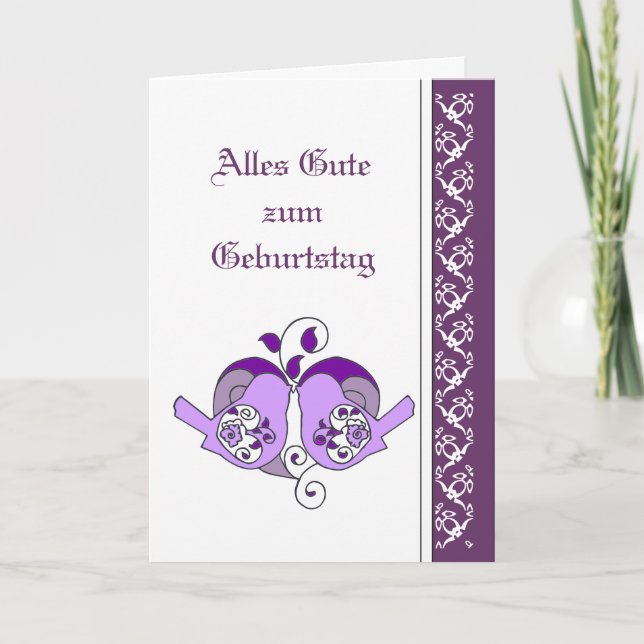 Carte Birthday Purple (Devant)