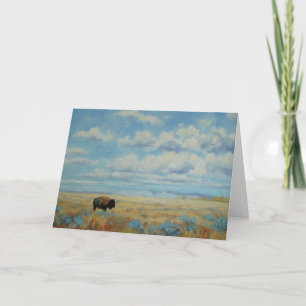 Carte Bison Under a Big Sky Fine Art Toute l'occasion