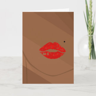 CARTE BISOU - BRUN