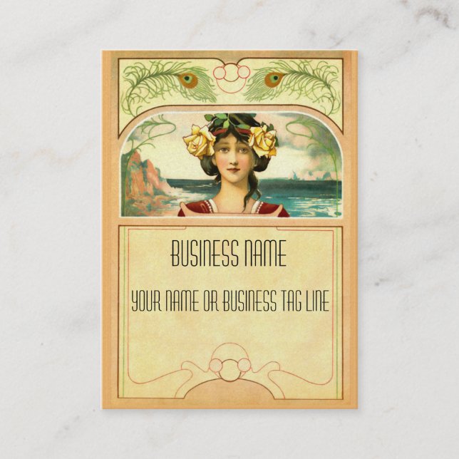 Carte Biz Chubby Art Nouveau (Devant)