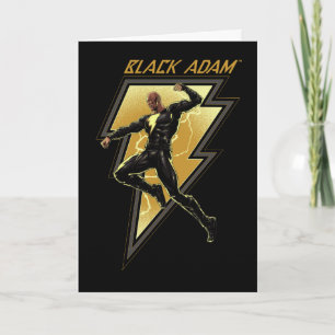 Carte Black Adam Lightning Bolt Illustration du caractèr