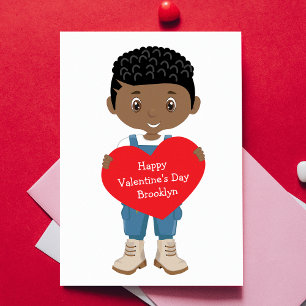Carte Black Boy Valentine's Day