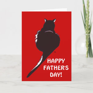 Carte Black Cat Father's Day