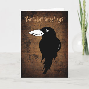 Carte Black Crow Joyeux anniversaire
