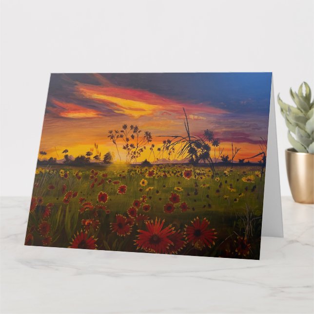 Carte Black Eyed Susans, original par Gary Poling (Petite plante)