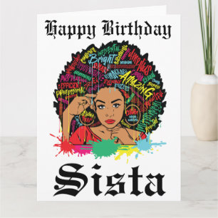 Carte Black Girl Magic Anniversaire Sista Melanin Femme