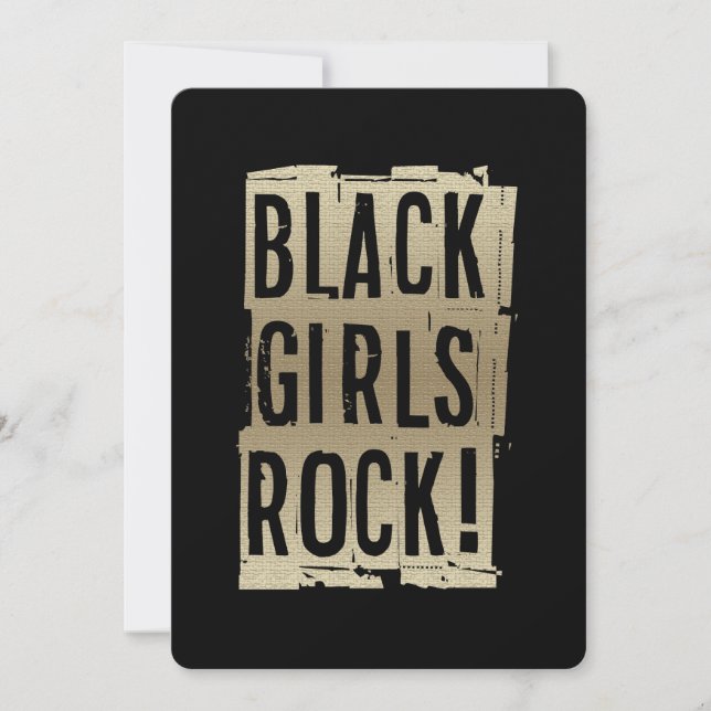 Carte Black Girls Rock ! (Devant)