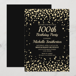 Carte Black Gold Diamond Parties scintillant femmes 100e