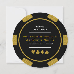 Carte Black Gold Las Vegas Poker Chip Enregistrer La Dat