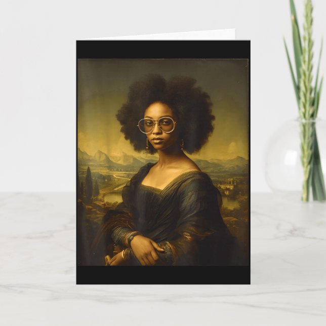 Carte Black History Month Black Mona Lisa African Americ (Devant)