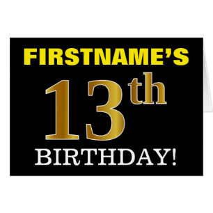 Carte Black, Imitation Gold "13e anniversaire"