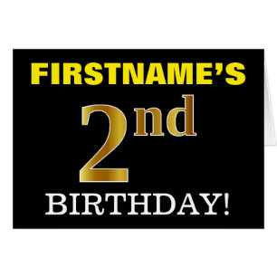 Carte Black, Imitation Gold "2e anniversaire"