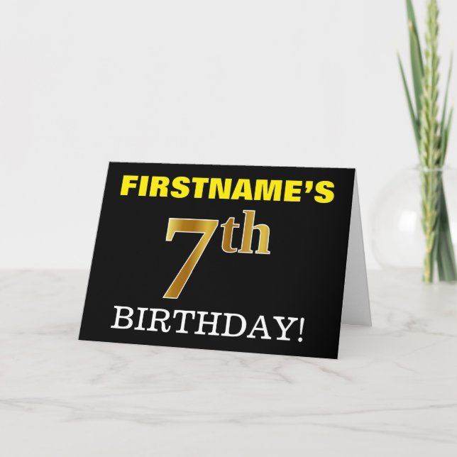 Carte Black, Imitation Gold "7e anniversaire" (Devant)