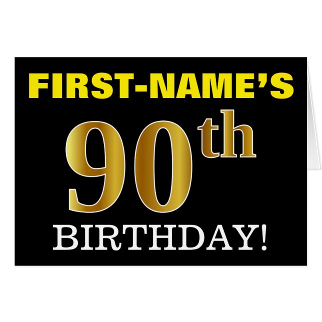 Carte Black, Imitation Gold "90e anniversaire" (Devant horizontal)
