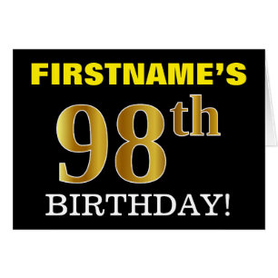 Carte Black, Imitation Gold "98e anniversaire"