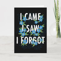 Black Je Suis Venu J'Ai Vu J'Ai Oublié Les Fleurs 