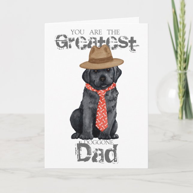 Carte Black Lab Papa (Devant)
