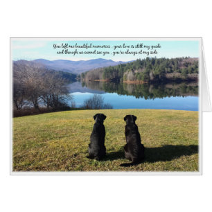 Carte Black Lab Sympathy - Sympathy chien - Perte 