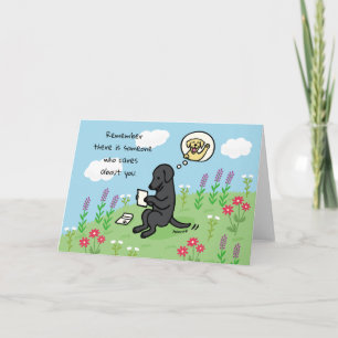 Carte Black Labrador and Letter