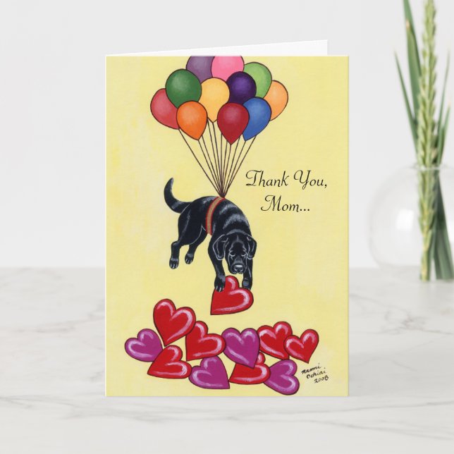 Carte Black Labrador collection LOVE (Devant)