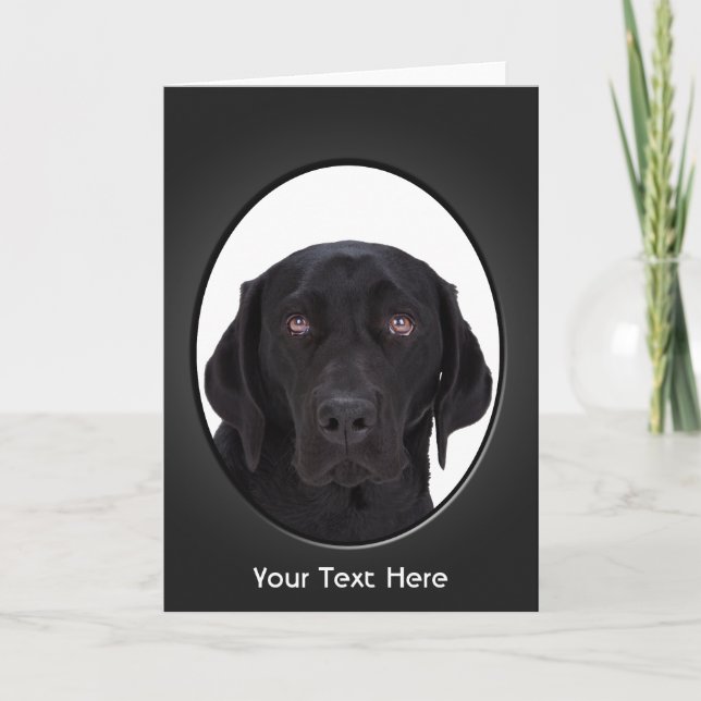 Carte Black Labrador Retriever (Devant)